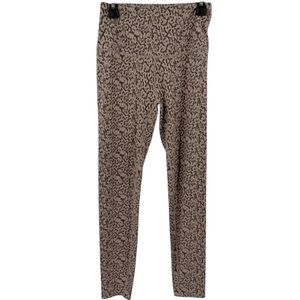 Varley Womens Leggings Ankle Length Size Small Cheetah Print Animal Athletic